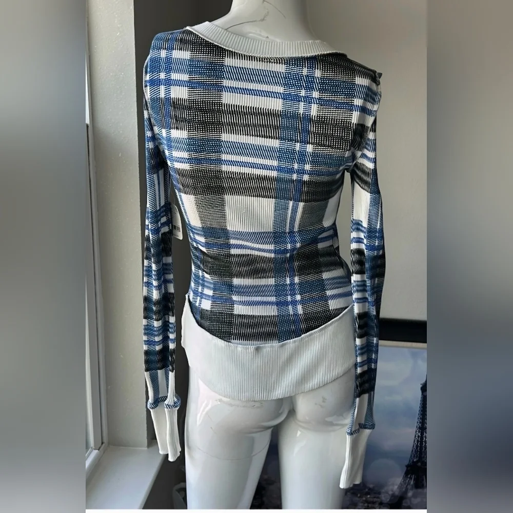 Free People Rally Plaid Ribbed - Picture 4 of 8